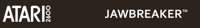 Jawbreaker logo for Atari 2600